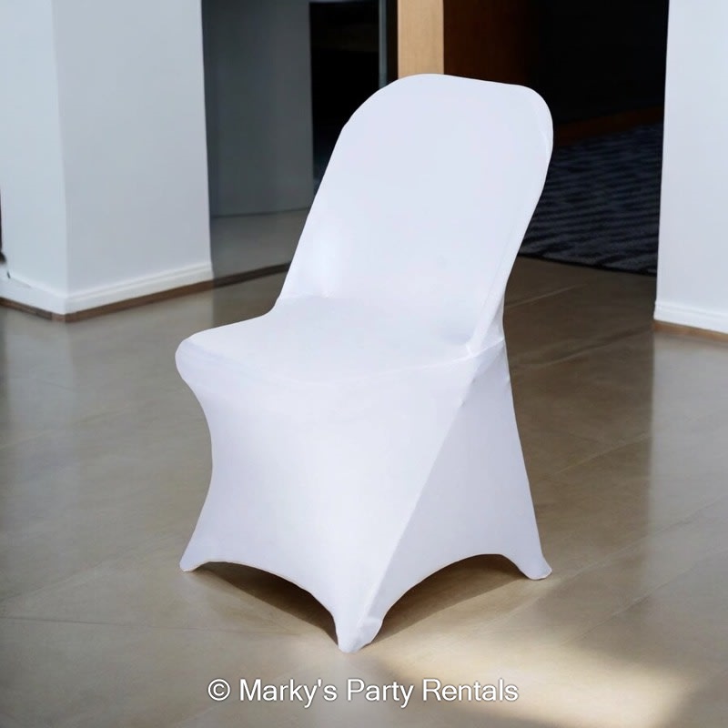 Spandex Chair Folding Chair Cover Rentals Spandex White Chair
